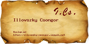 Illovszky Csongor névjegykártya